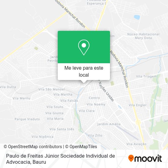 Paulo de Freitas Júnior Sociedade Individual de Advocacia mapa