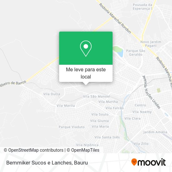 Bemmiker Sucos e Lanches mapa