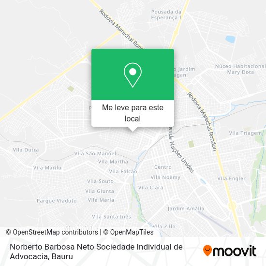 Norberto Barbosa Neto Sociedade Individual de Advocacia mapa