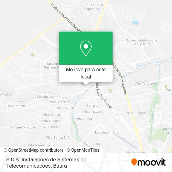 S.O.S. Instalações de Sistemas de Telecomunicacoes mapa