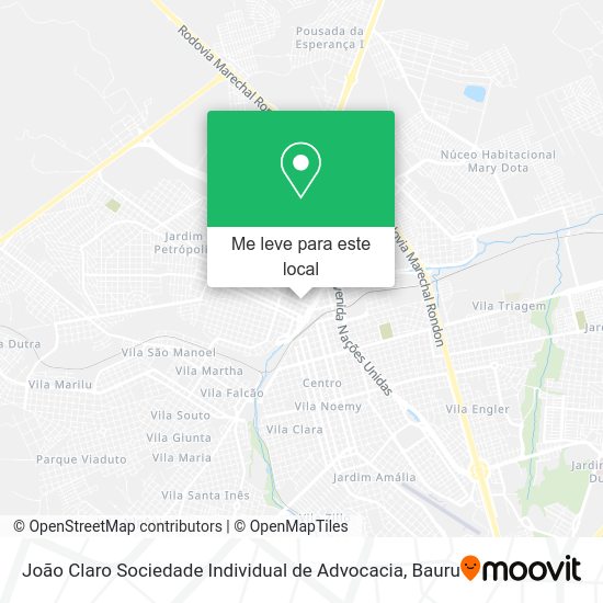 João Claro Sociedade Individual de Advocacia mapa