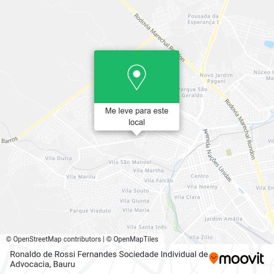 Ronaldo de Rossi Fernandes Sociedade Individual de Advocacia mapa