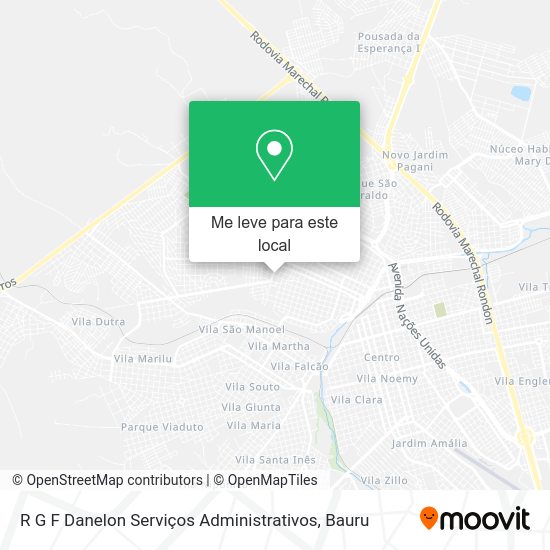 R G F Danelon Serviços Administrativos mapa
