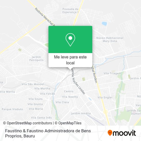 Faustino & Faustino Administradora de Bens Proprios mapa