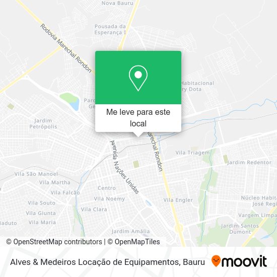 Alves & Medeiros Locação de Equipamentos mapa