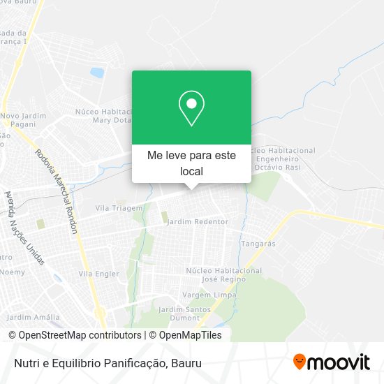 Nutri e Equilibrio Panificação mapa