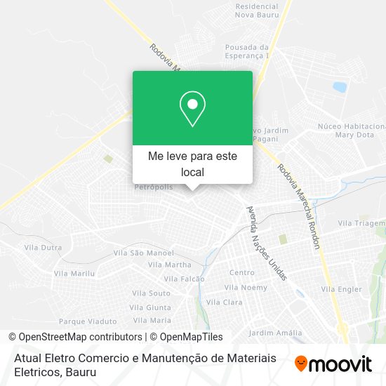 Atual Eletro Comercio e Manutenção de Materiais Eletricos mapa