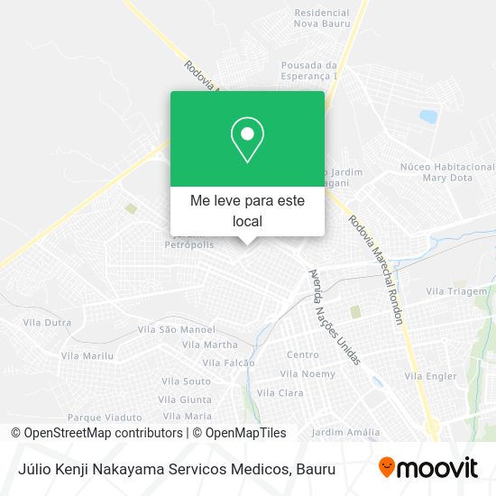 Júlio Kenji Nakayama Servicos Medicos mapa