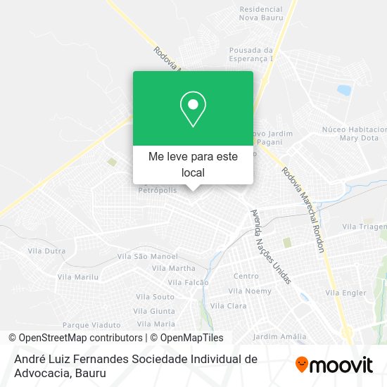 André Luiz Fernandes Sociedade Individual de Advocacia mapa