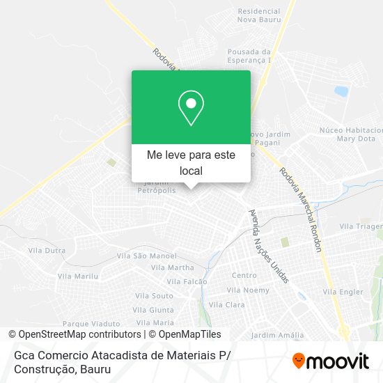 Gca Comercio Atacadista de Materiais P/ Construção mapa