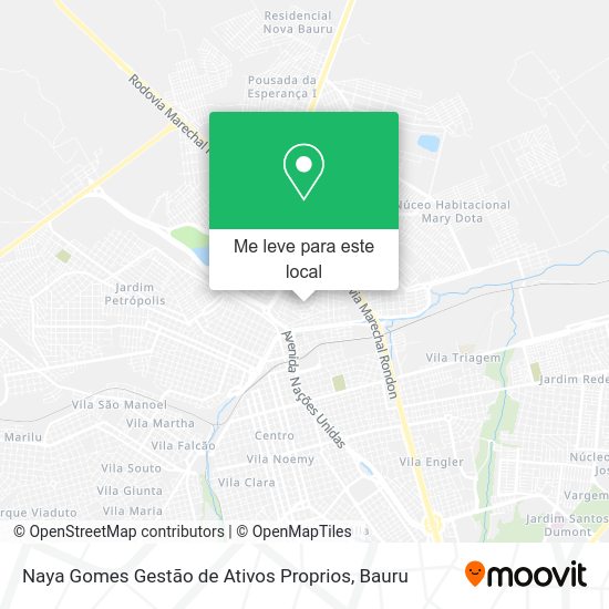 Naya Gomes Gestão de Ativos Proprios mapa