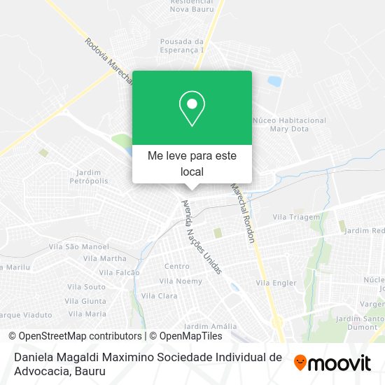 Daniela Magaldi Maximino Sociedade Individual de Advocacia mapa