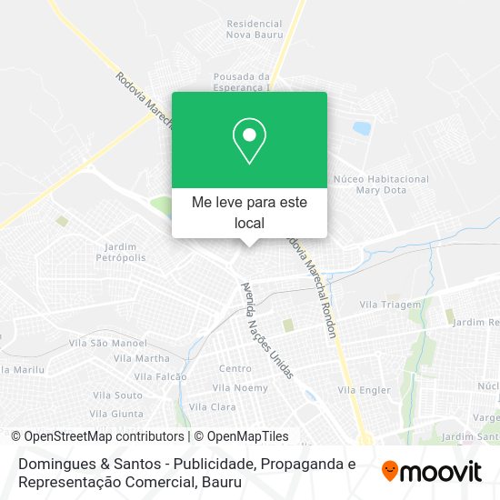 Domingues & Santos - Publicidade, Propaganda e Representação Comercial mapa