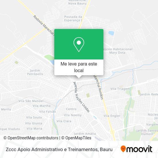 Zccc Apoio Administrativo e Treinamentos mapa