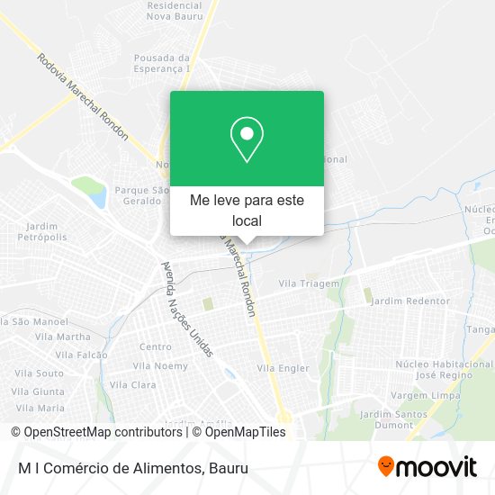 M I Comércio de Alimentos mapa