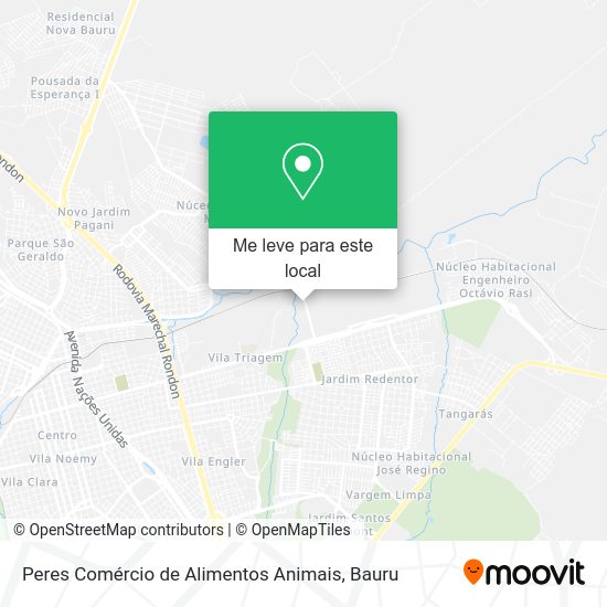 Peres Comércio de Alimentos Animais mapa