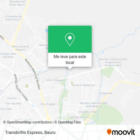 Transbritto Express mapa