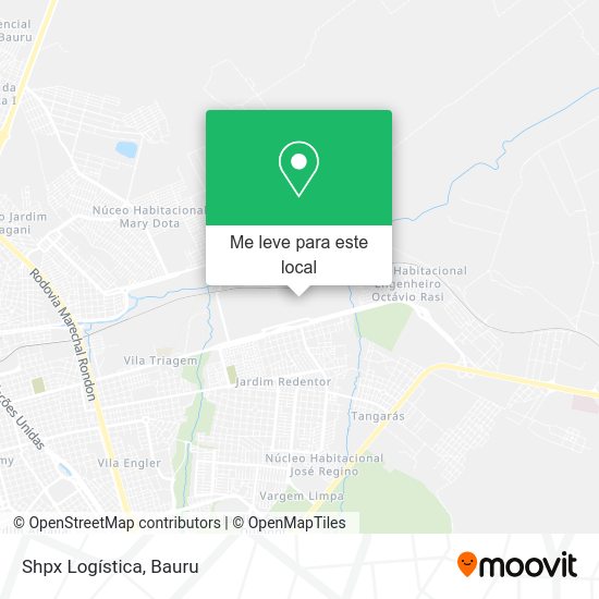 Shpx Logística mapa