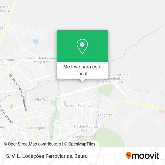 S. V. L. Locações Ferroviarias mapa