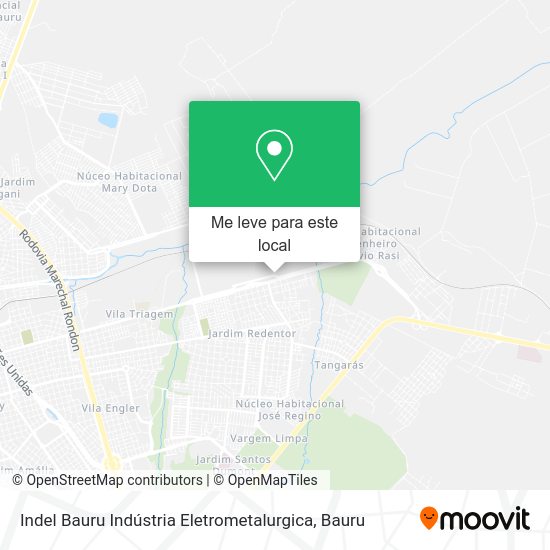 Indel Bauru Indústria Eletrometalurgica mapa