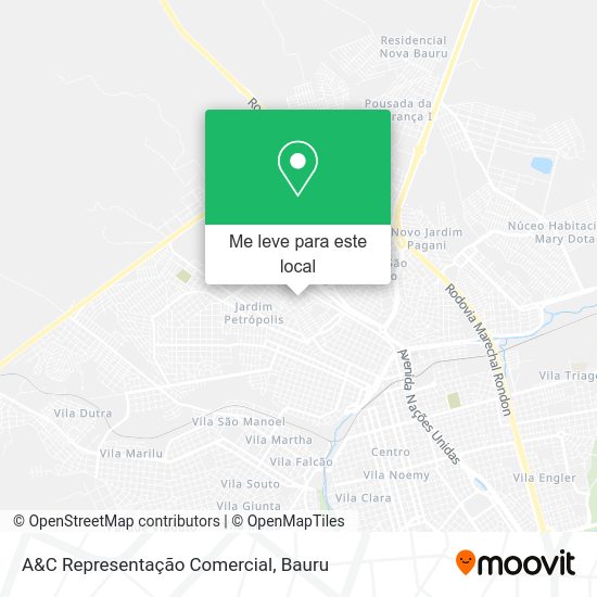A&C Representação Comercial mapa
