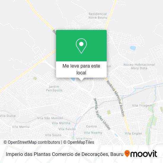 Imperio das Plantas Comercio de Decorações mapa