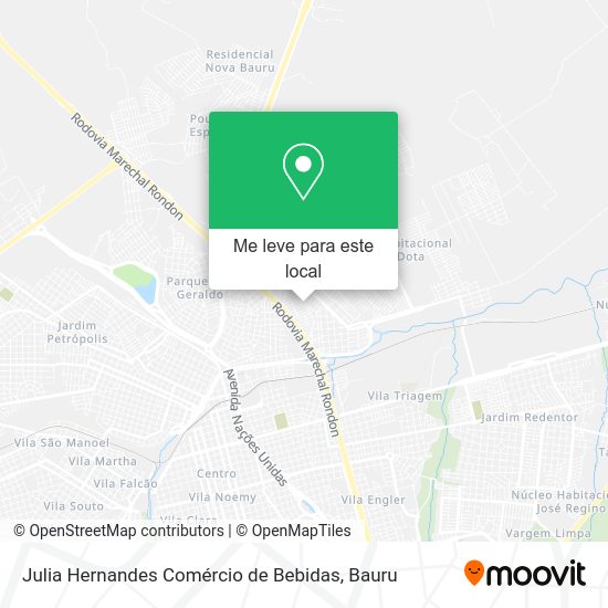 Julia Hernandes Comércio de Bebidas mapa