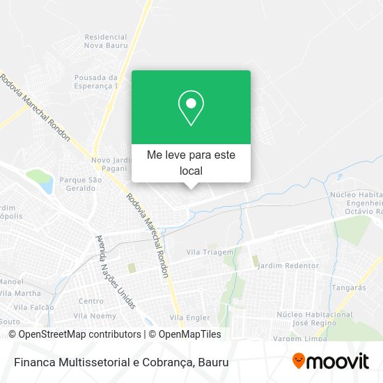Financa Multissetorial e Cobrança mapa