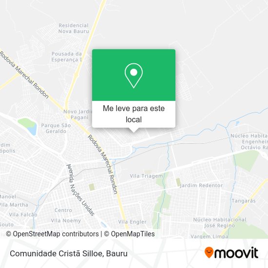 Comunidade Cristã Silloe mapa