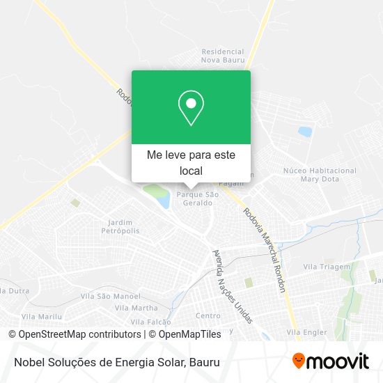 Nobel Soluções de Energia Solar mapa