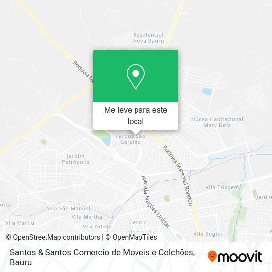 Santos & Santos Comercio de Moveis e Colchões mapa
