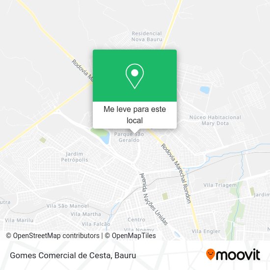 Gomes Comercial de Cesta mapa