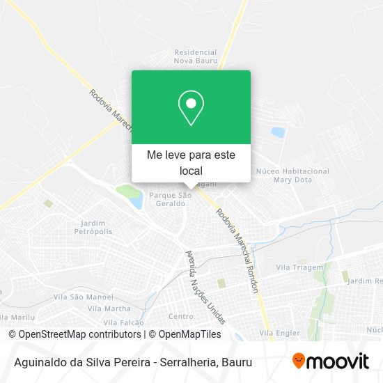 Aguinaldo da Silva Pereira - Serralheria mapa