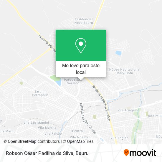 Robson César Padilha da Silva mapa