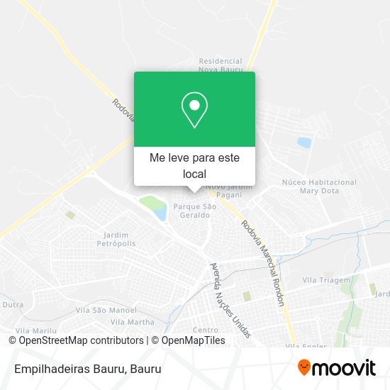Empilhadeiras Bauru mapa