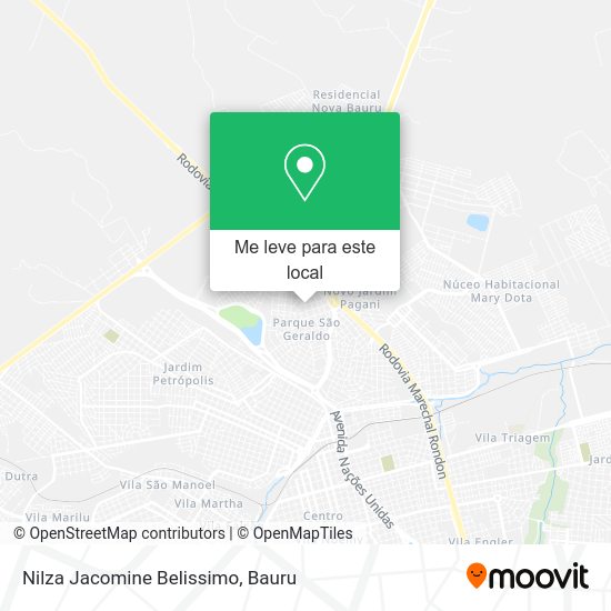 Nilza Jacomine Belissimo mapa