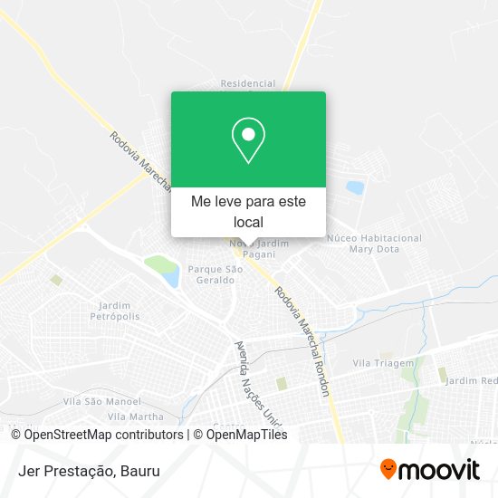Jer Prestação mapa