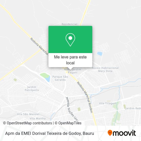 Apm da EMEI Dorival Teixeira de Godoy mapa