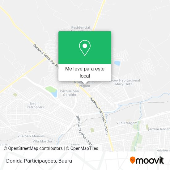 Donida Participações mapa