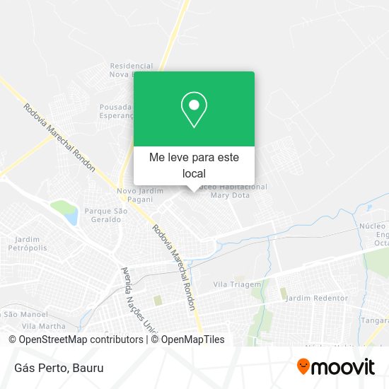Gás Perto mapa