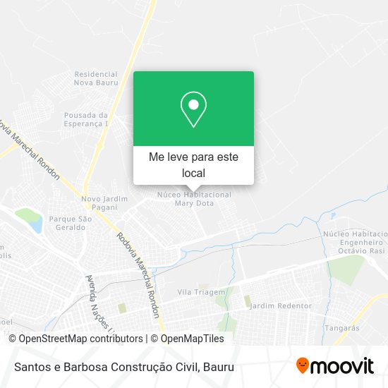 Santos e Barbosa Construção Civil mapa
