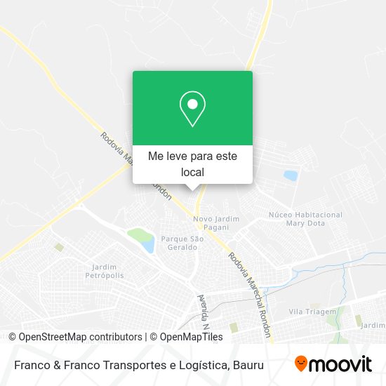 Franco & Franco Transportes e Logística mapa
