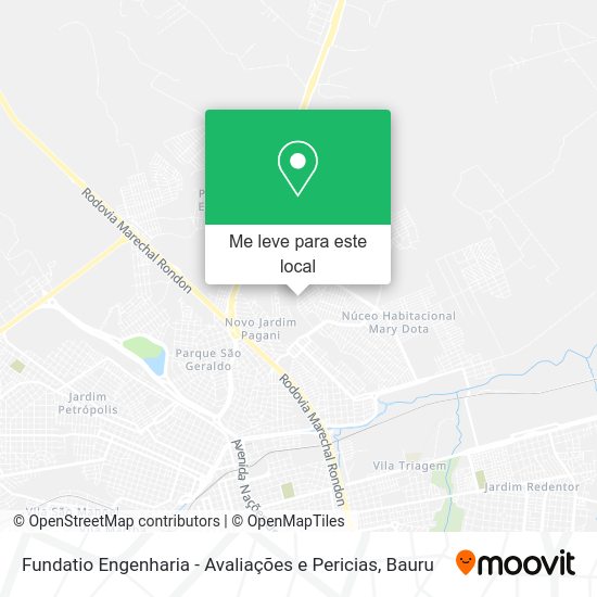 Fundatio Engenharia - Avaliações e Pericias mapa