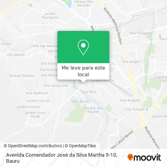 Avenida Comendador José da Silva Martha 9-10 mapa