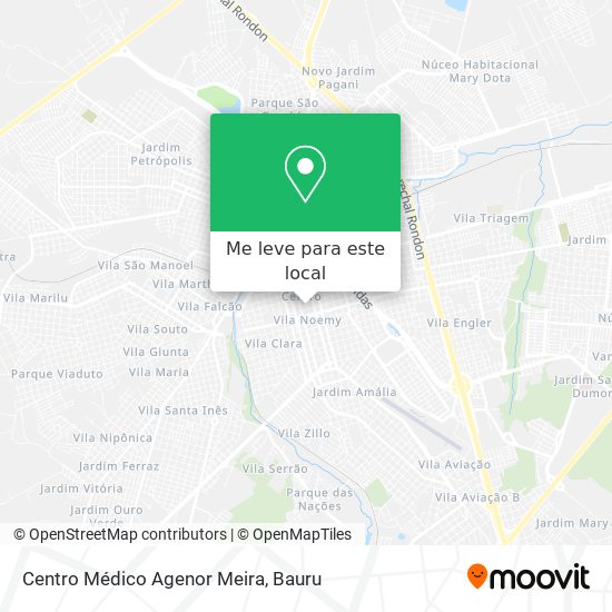 Centro Médico Agenor Meira mapa
