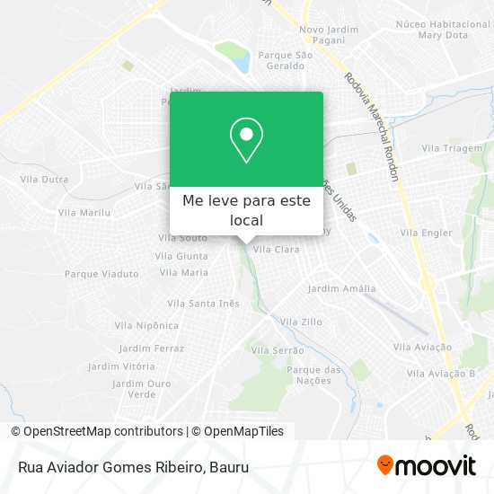 Rua Aviador Gomes Ribeiro mapa
