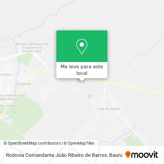 Rodovia Comandante João Ribeiro de Barros mapa