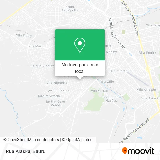 Rua Alaska mapa