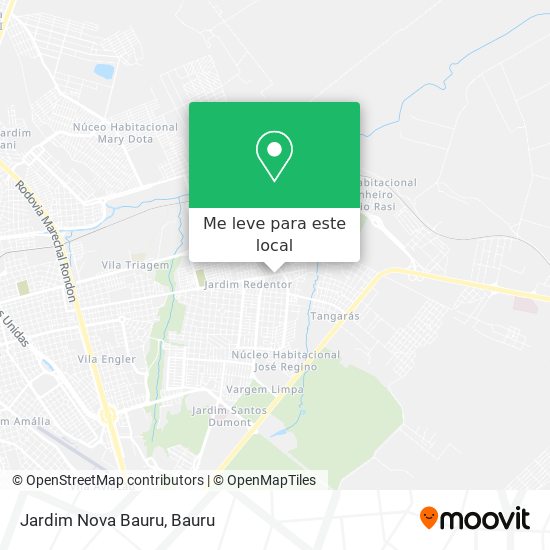 Jardim Nova Bauru mapa