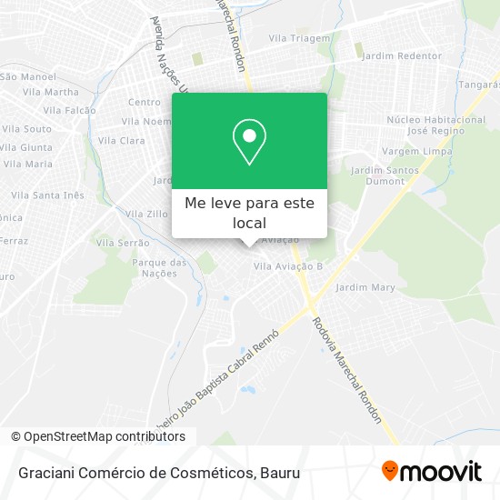 Graciani Comércio de Cosméticos mapa